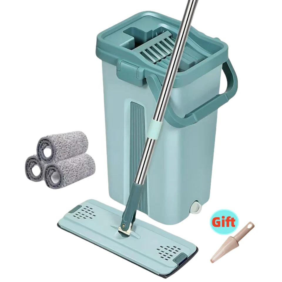 Flat Squeeze Mop with Bucket